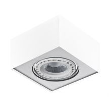 Paulo lampa sufitowa plafon 1x7W GU10 | ES111ES111 230V biała/aluminium